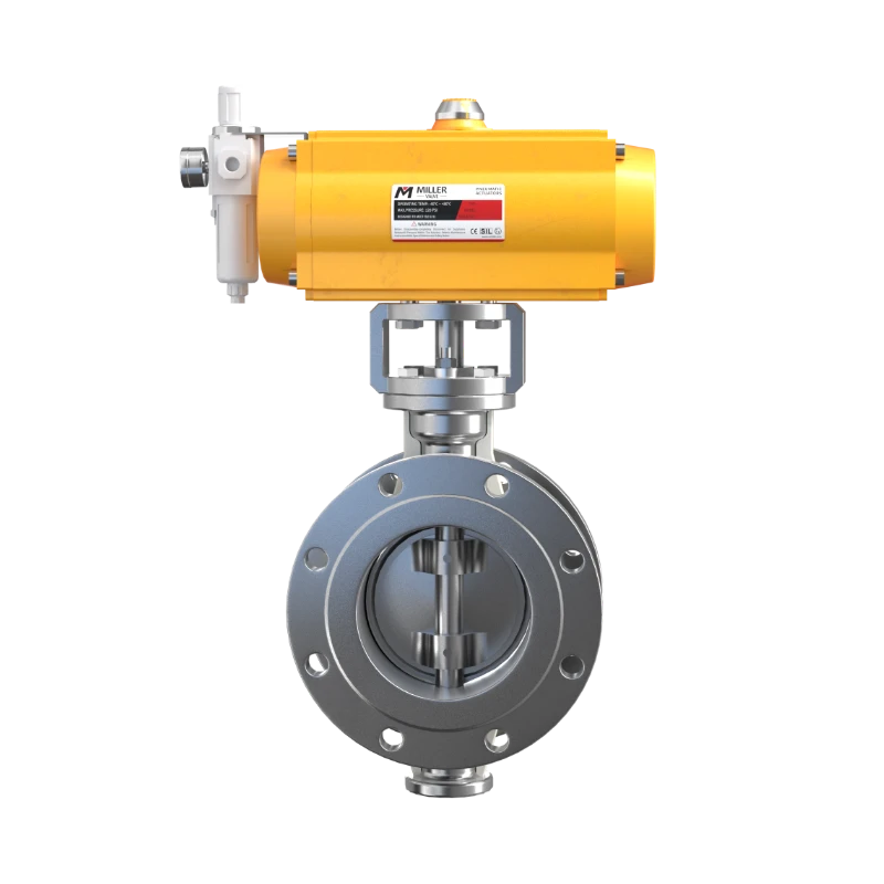 Pneumatic Three-seal Eccentric Hard-sealing Butterfly Valve