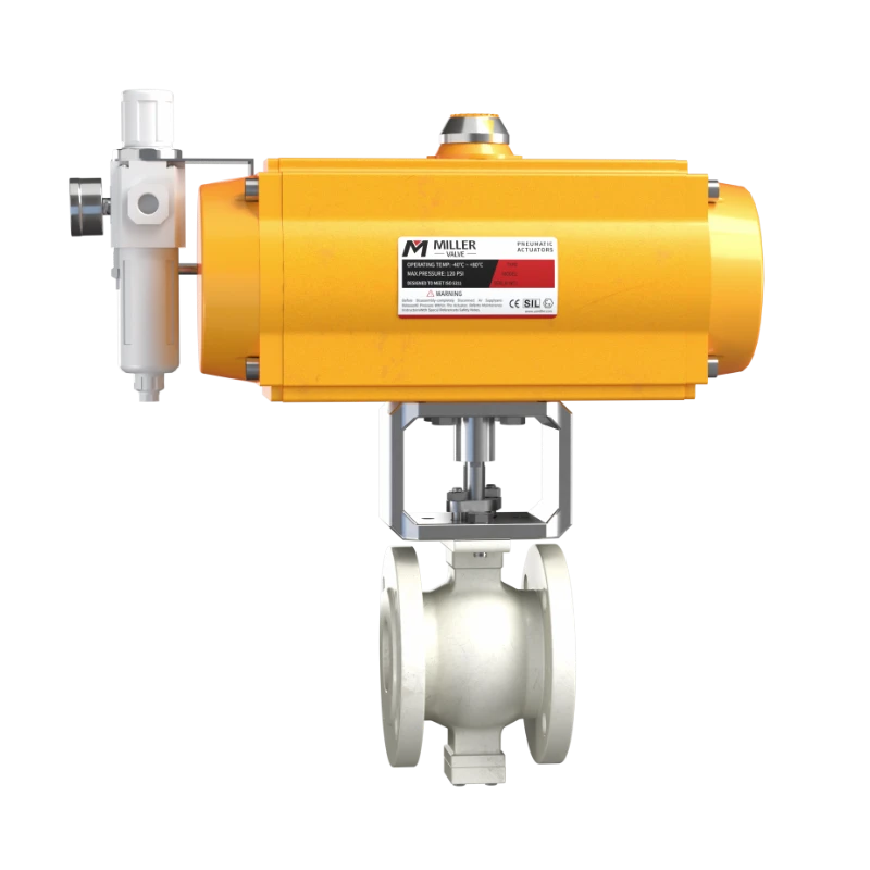 Pneumatic V-Port Ball Valve