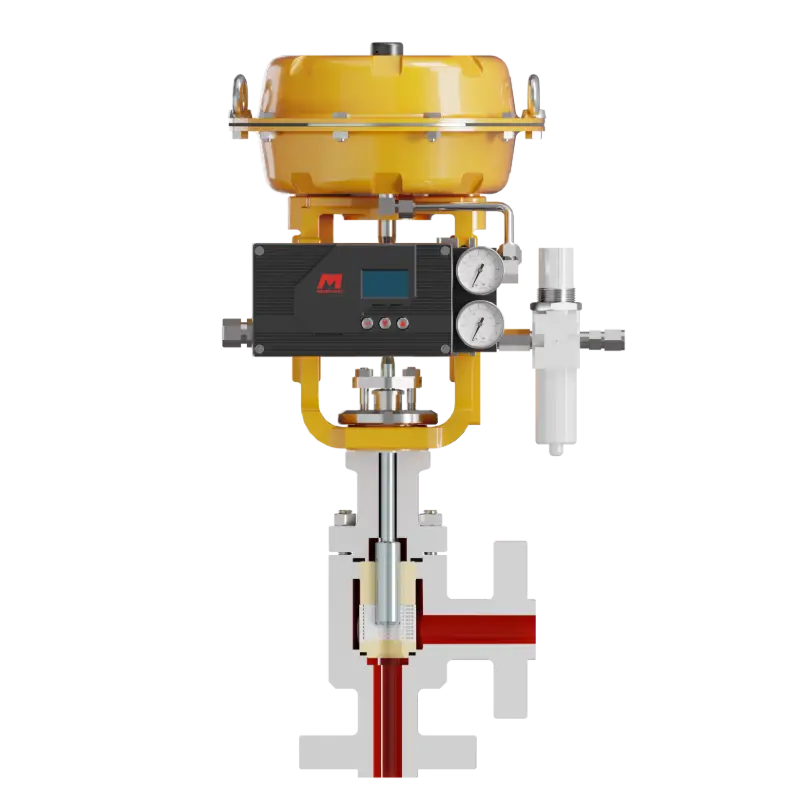 Pneumatic labyrinth Control Valve