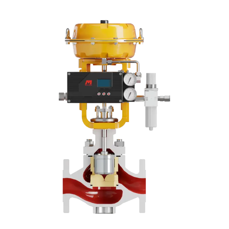 Pneumatic Double-Seat Control Valve