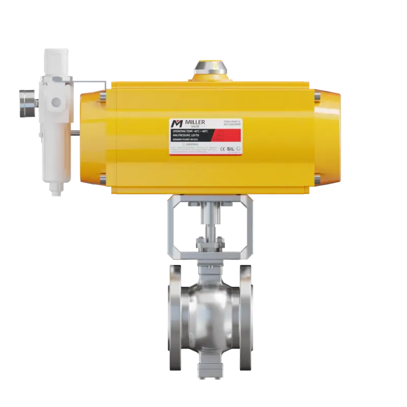 Pneumatic V-Port Ball Valve
