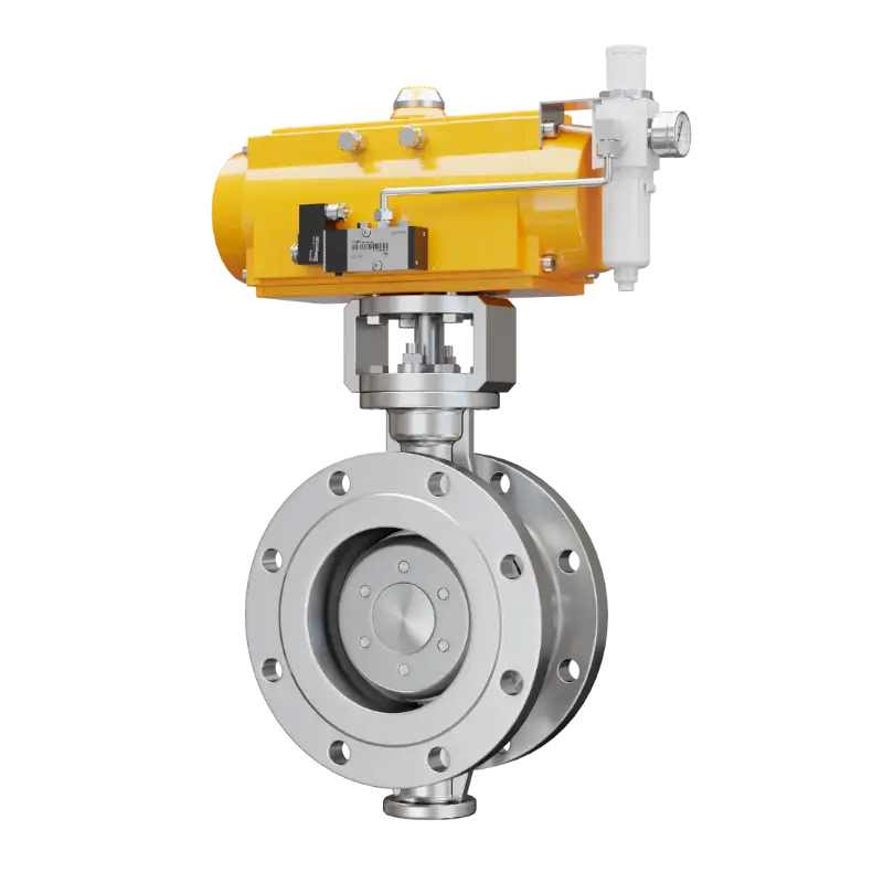 Pneumatic Three-seal Eccentric Hard-sealing Butterfly Valve