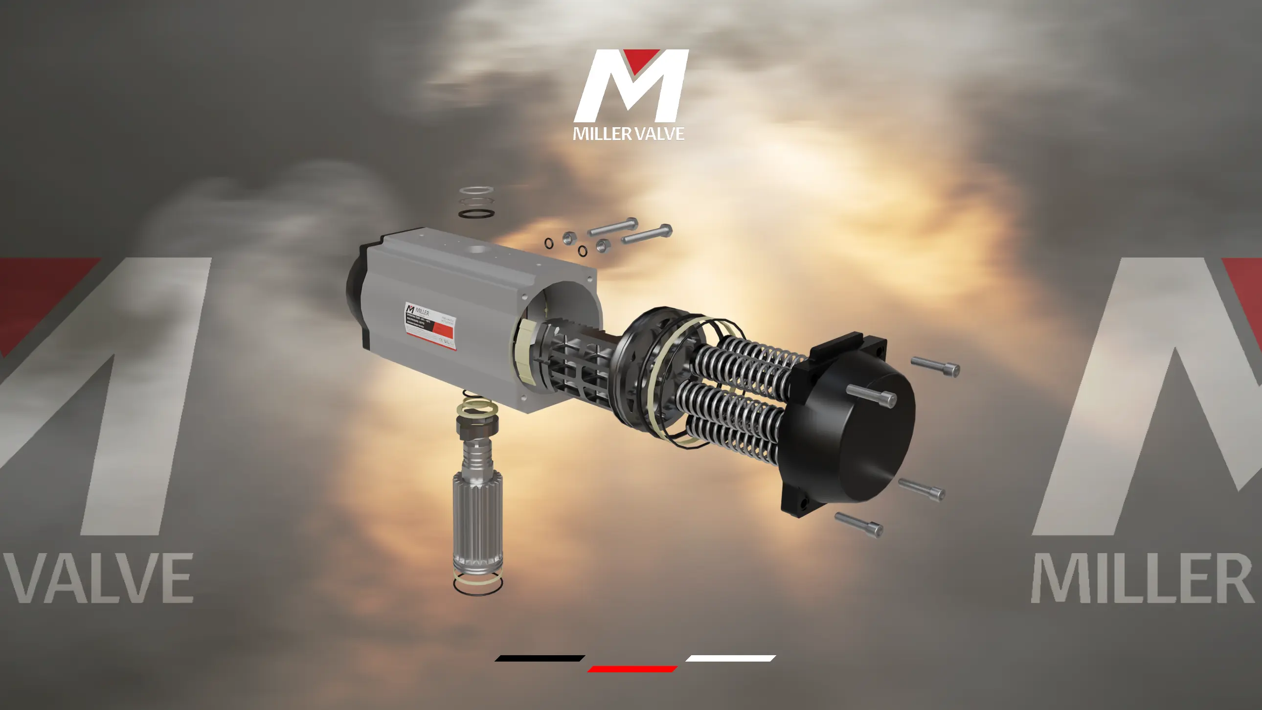 single-acting pneumatic acutator